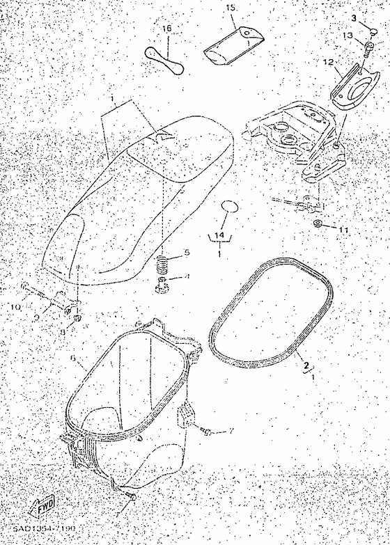 YN50R Сиденье