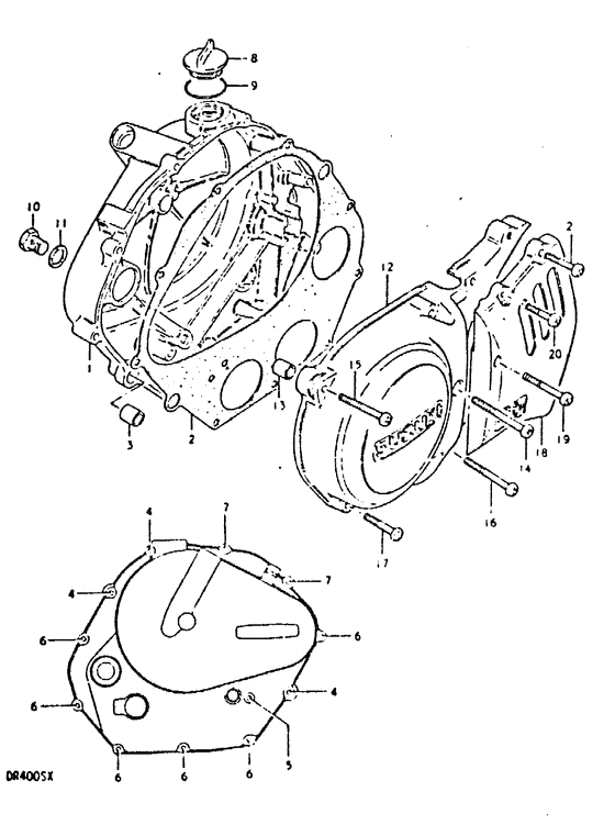Crankcase cover ass`y  (v