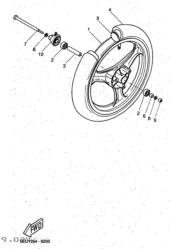 YH50 Переднее колесо