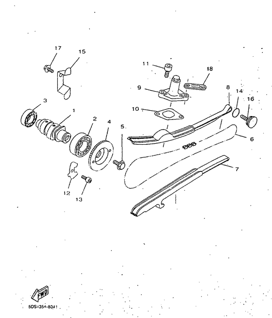YP125 Camshaft. chain