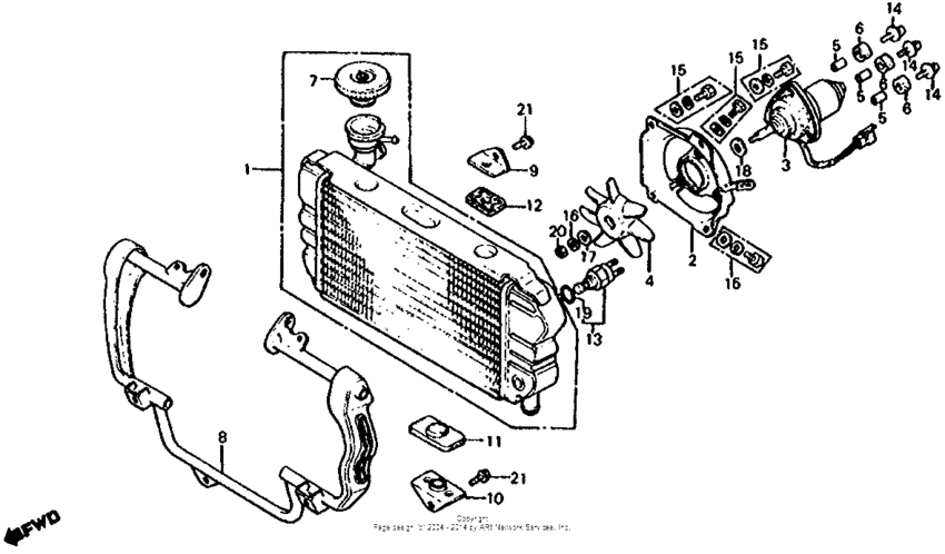 Radiator + cooling fan