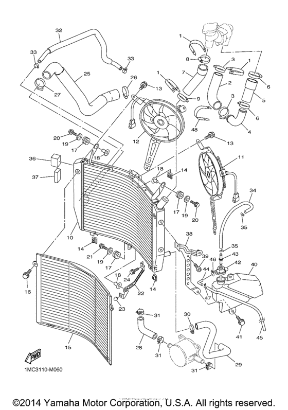 FJR13ESECR Радиатор и Патрубки