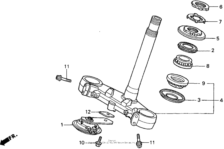 CBR900RR Траверса нижняя