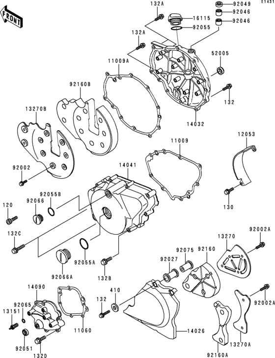 EN500 Крышки двигателя