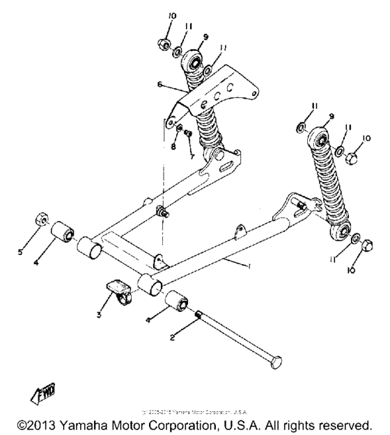 Rear arm - rear cushion