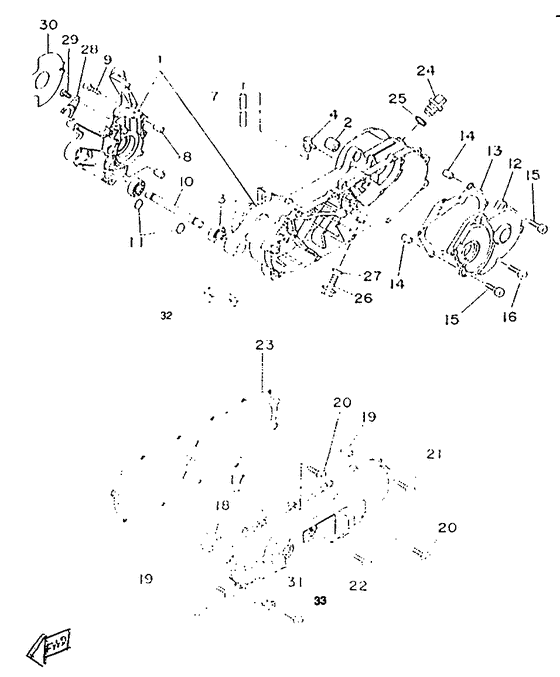 CW50RSP Картер двигателя