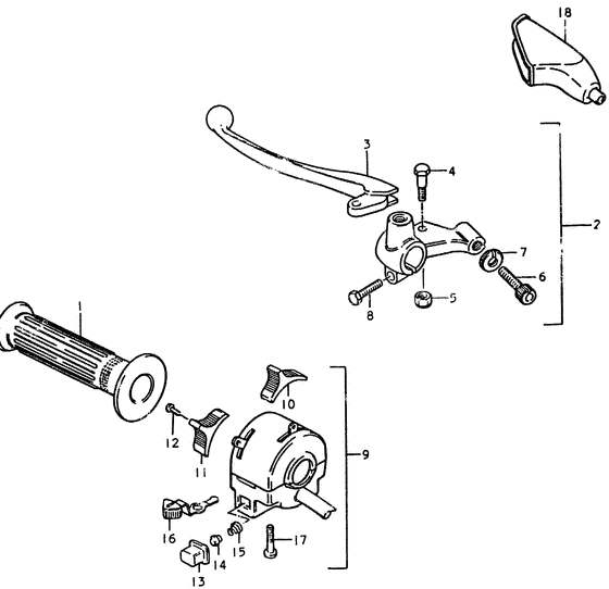Left handle switch