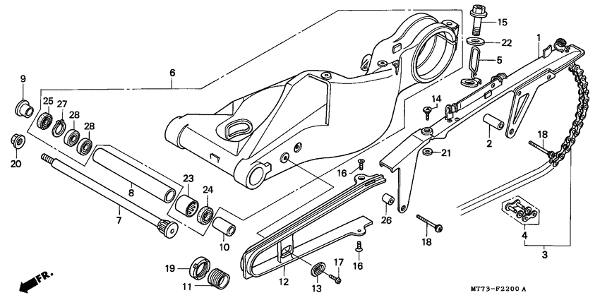 Swingarm/chain case