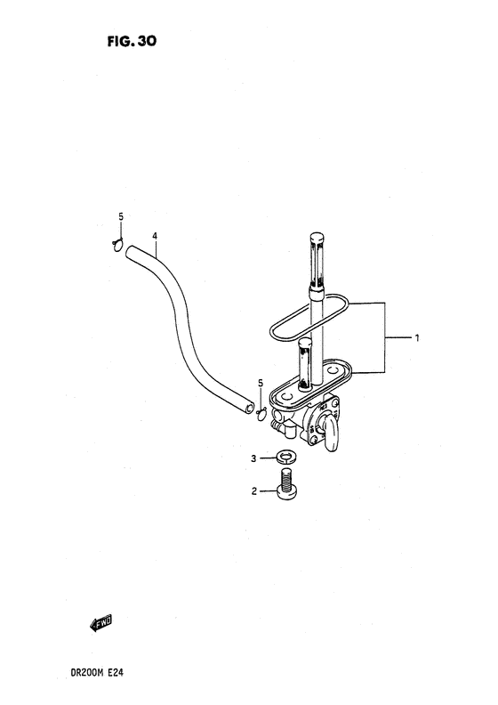 DR200 Топливный кран