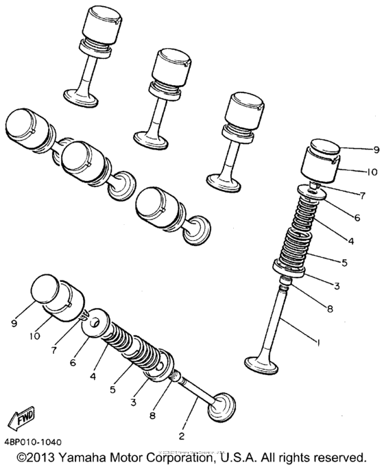 XJ600SFC Клапана