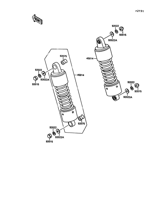 VN1500 Подвеска  /  амортизатор