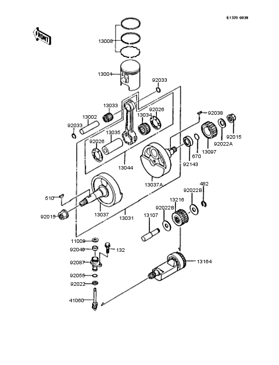 Crankshaft/piston