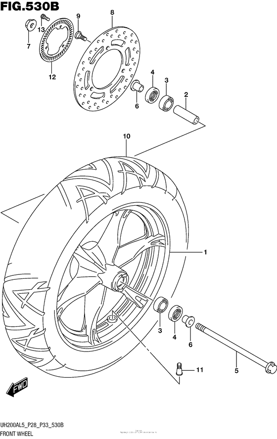 Front Wheel (Uh200Al5 P33)