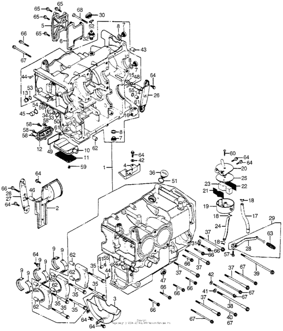 Cylinder block + breather chamber