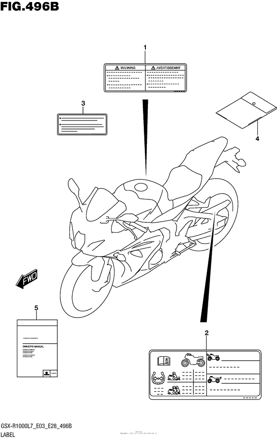 Label (Gsx-R1000L7 E28)