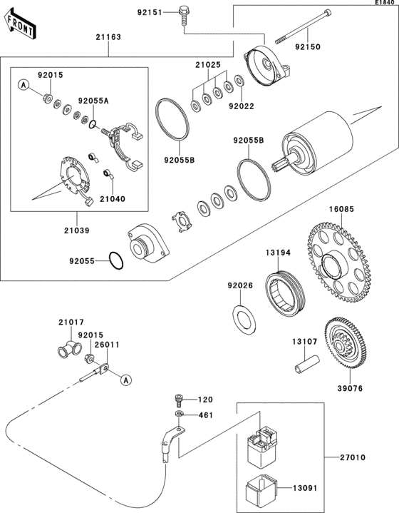 EJ650 Стартер