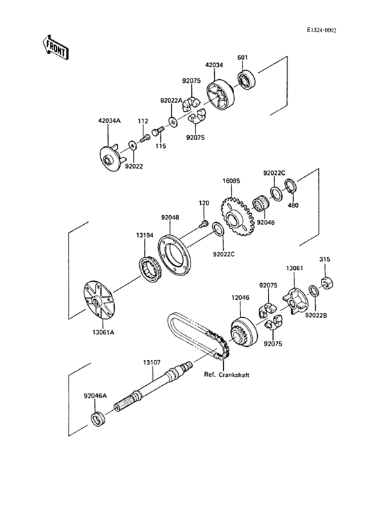 ZL1000 Generator shaft