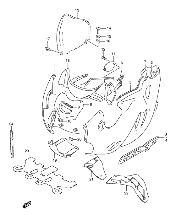 Cowling body