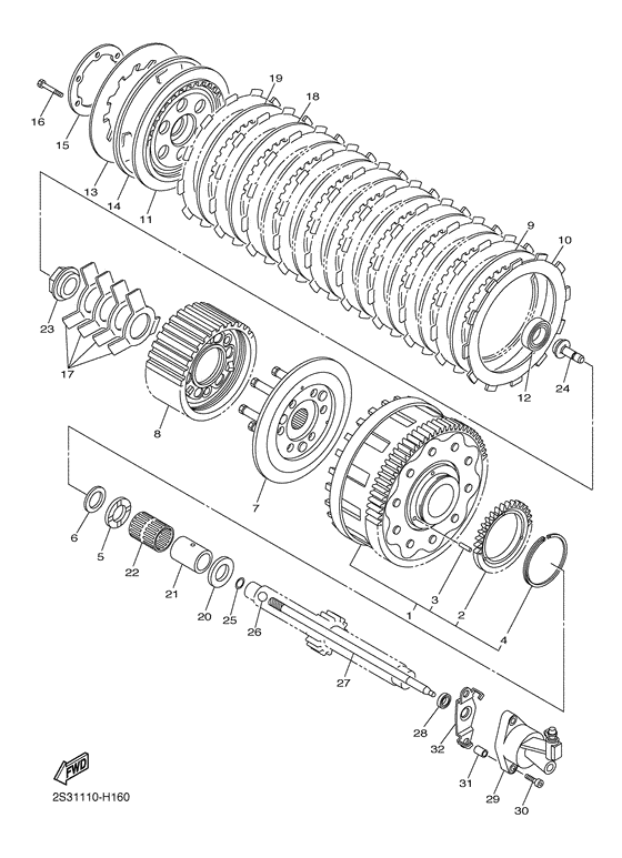 VMX17 Сцепление