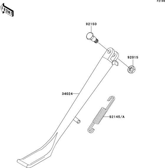 VN800 Подножка