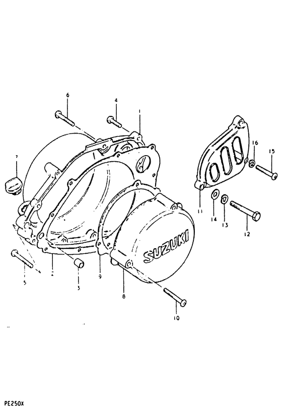 Crankcase cover ass`y  (v