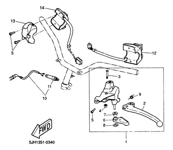 EW50 Interruptor de manija palanca