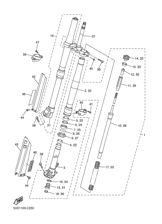  Передняя вилка