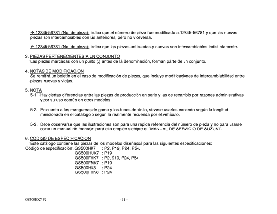 GS500 Catalog preface