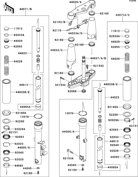 Front fork(1/2)