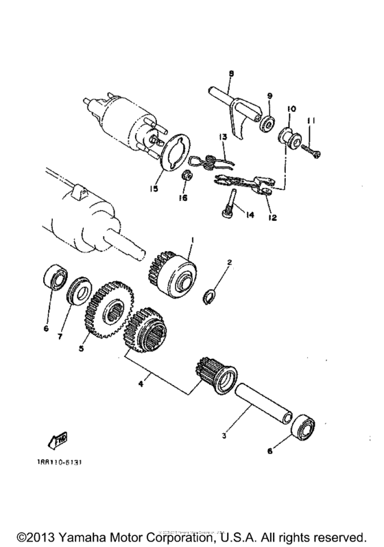 XV1100AC Муфта стартера