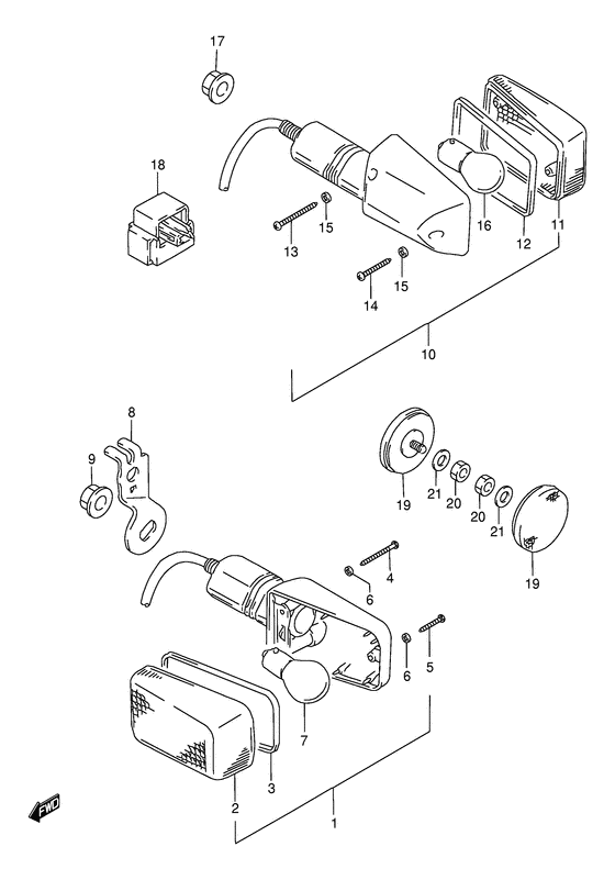 DR650 Поворотники
