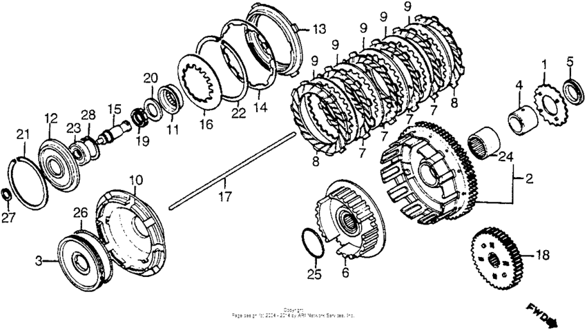 VT1100C Сцепление