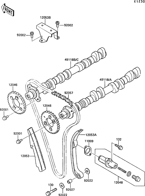 ZX1000 Распред вал