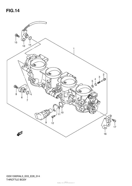 Throttle Body (Gsx1300Ral3 E28)