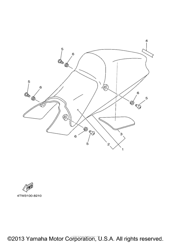 TZ250M Сиденье