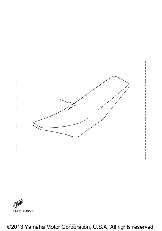 YZ250FR Сиденье