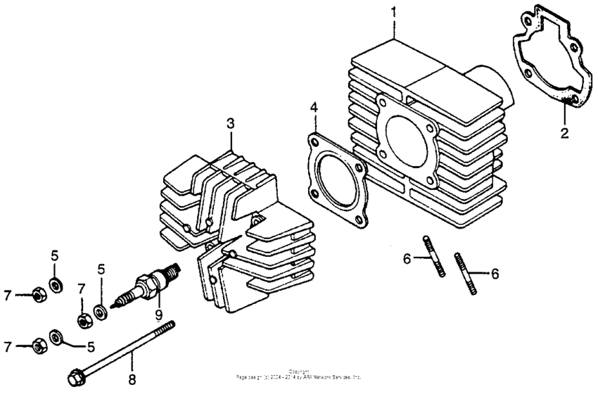 Cylinder head + cylinder