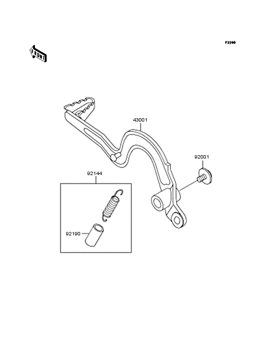  Педаль тормоза