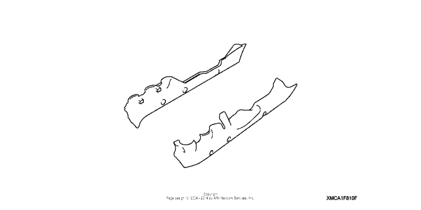 GL1800 Chrome rear lower cowl