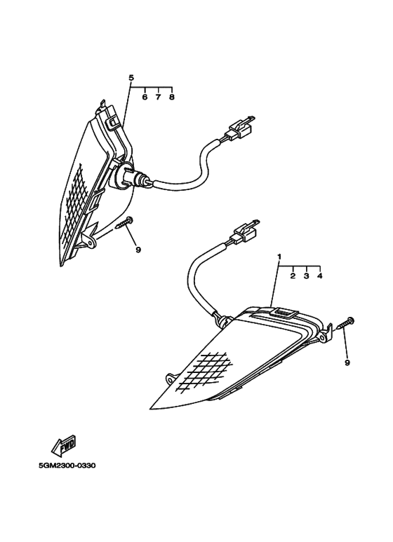YP250 Проблесковый световой сигнал