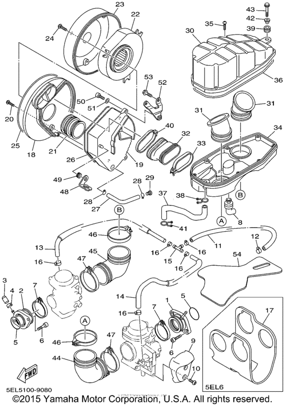 XVS1100L Впускная система