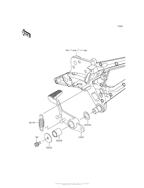 ZR800 Педаль тормоза