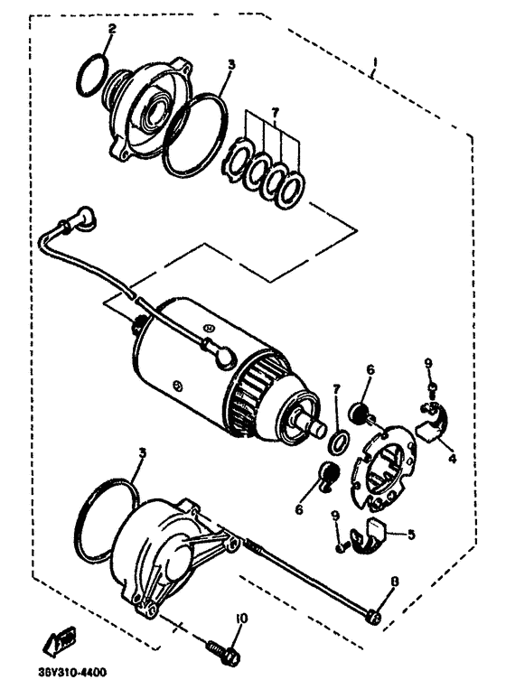 FJ1100 Стартер
