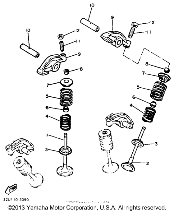 XV535TC Клапана