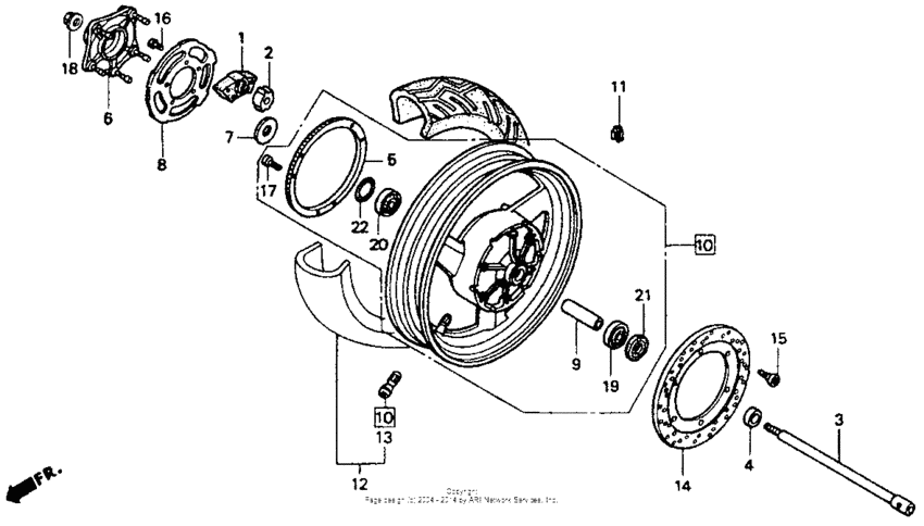 Rear wheel 1100a