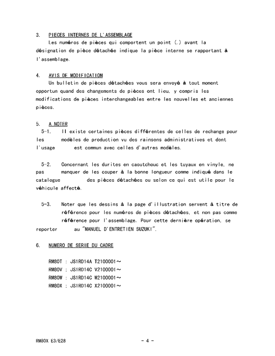 RM80 Catalog preface