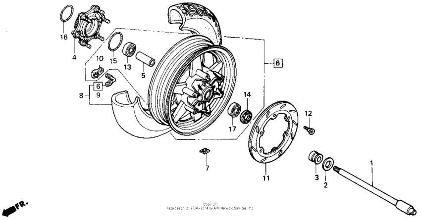Rear wheel 88-89