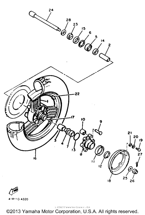 XVZ12DN Переднее колесо