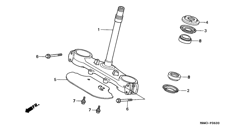 XL600V Траверса нижняя