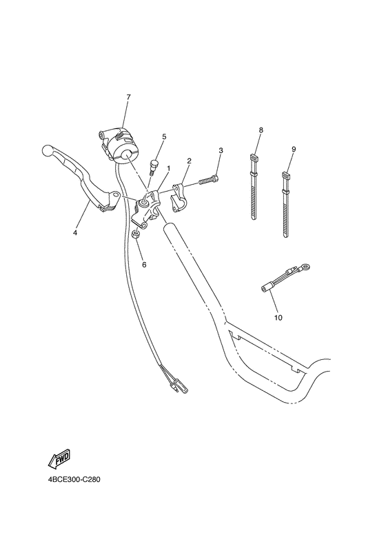 PW80 Handle switch & lever